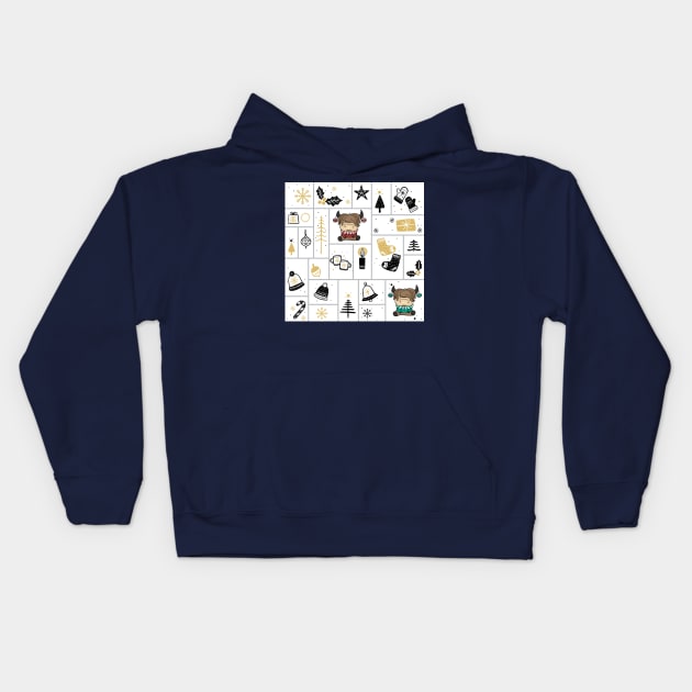 Highland Cows | Funny Christmas Ideas 2022 Kids Hoodie by i am Cuta